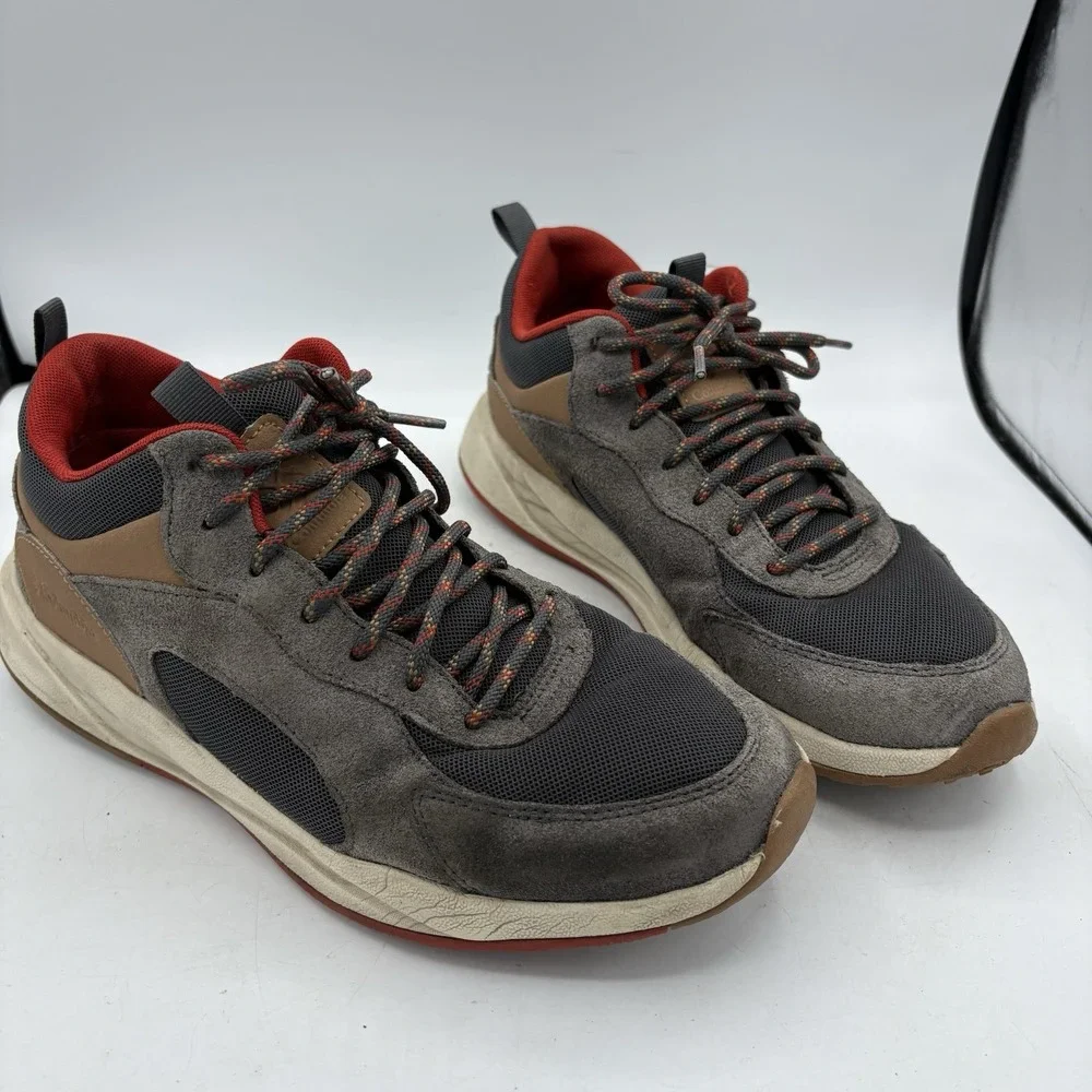 Columbia Hiking Shoes Mens Size 9.5 Pivot Mid Gray Camp Trail Leather